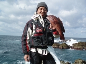 *唯一の釣果はカンダイ